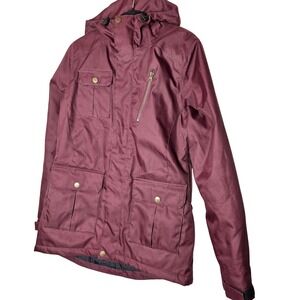 Pulse Burgundy Snowboarding Skiing‎ Snow Jacket Hooded Womens size M